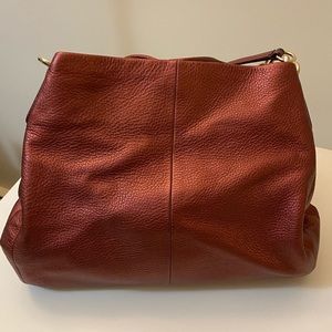 Deep red Coach Bag - good condition - perfect for fall!